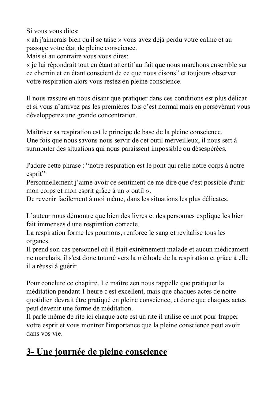 Résumé livre Le miracle de la pleine conscience.pdf - page 4/13